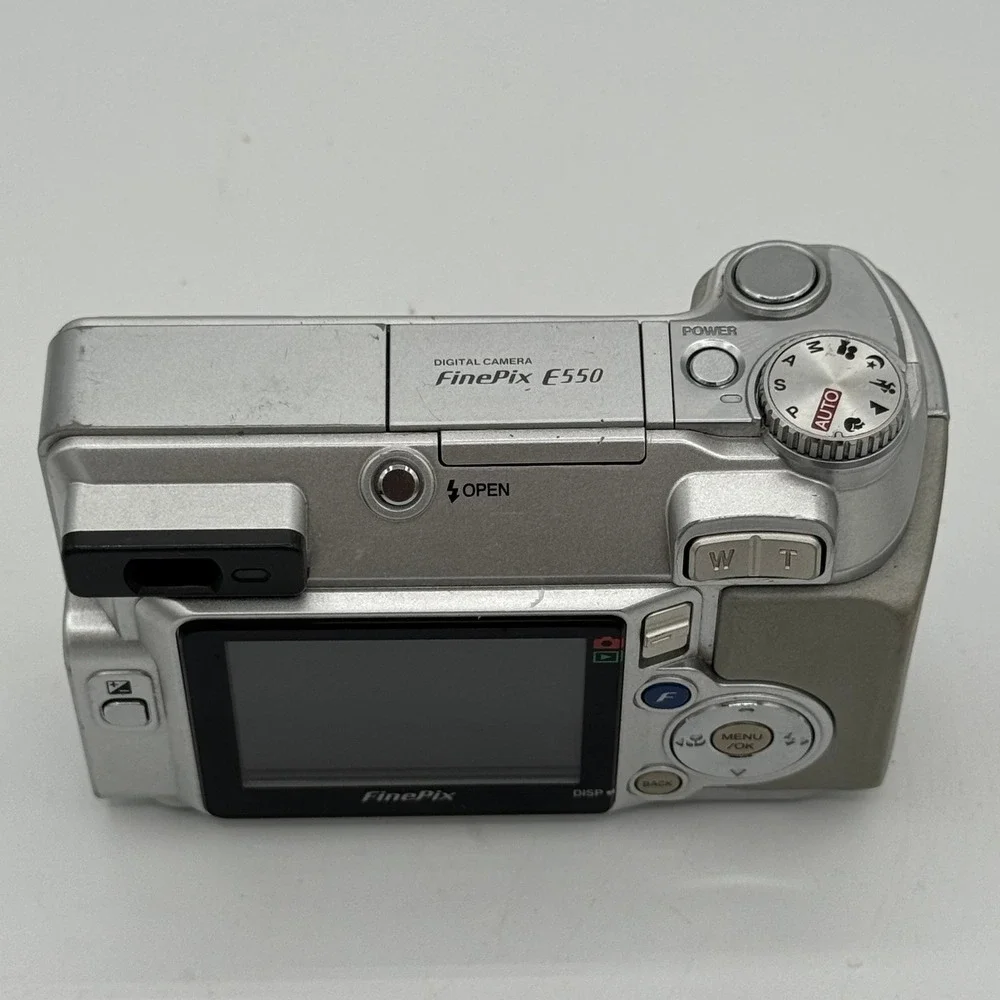 Fujifilm FinePix E550 Digital Camera Silver 6.3MP 4x Optical Zoom Fujinon Lens